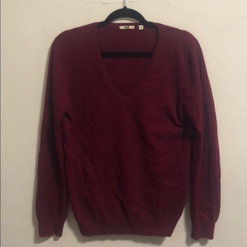Red Cashmere Sweater from UniQlo size Large